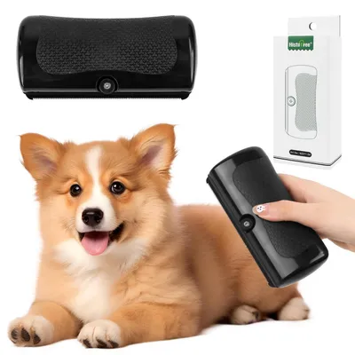 Produktbild von Hundebürste Fellbürste für Hunde und Katzen | Entfernt lose Haare & Verfilzungen | Ergonomischer Griff | ABS