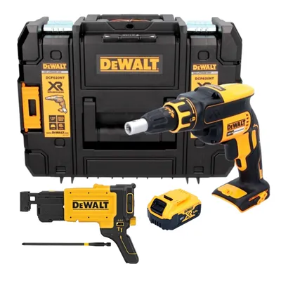 Image de DeWalt DCF 620 NT Visseuse pour cloisons sèches sans fil 18 V 30 Nm Brushless + 1x batterie 5,0 Ah + TSTAK - sans chargeur