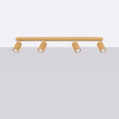 Zdjęcie produktu dla Spot KARBON złoty 4xGU10x10W aluminium wym:16,5x81x6,5cm IP20 Sollux Lighting