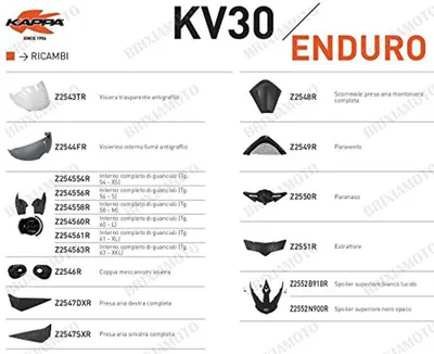 Produktbild von KAPPA Visier, Für Crosshelm "KV30", klar
