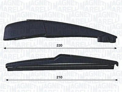 Produktbild von MAGNETI MARELLI 000723180444 Wischarm-Satz Hinten 210mm für CITROËN C3 Aircross II (2R, 2C)