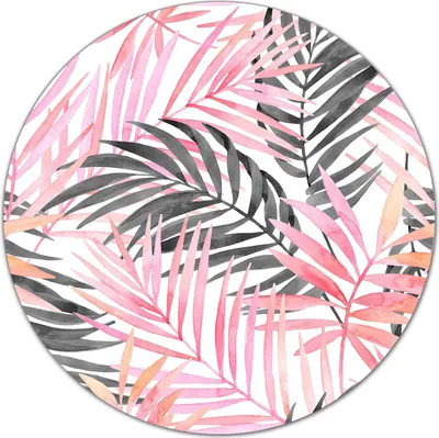 Produktbild von Glas-Herdabdeckplatte Glaskeramikkochfeld-Abdeckung Schneideplatten - 40 cm - Rosa Palme Exotische