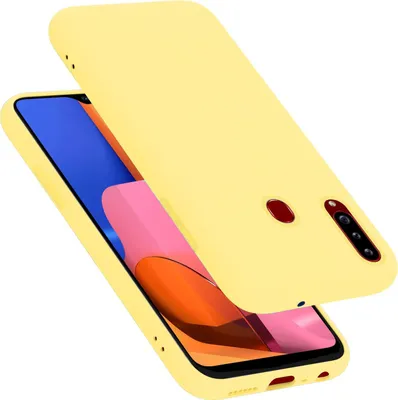 Produktbild von Cadorabo Schutzhülle für Samsung Galaxy A20s Hülle in Gelb Handyhülle Case Cover TPU Etui