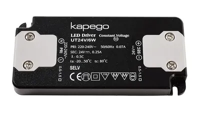 Produktbild von LED Schaltnetzteil, Flat, 220-240V AC / 50Hz / 24V, 6 Watt