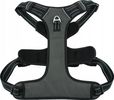 Immagine prodotto di Pettorina HUGGY DOGGY per Yorkie, senza pressione, protezione Easy Walk, grigio chiaro XS