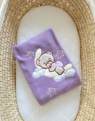 Obrázok produktu pre Fleecová deka pre bábätká - Good night purple