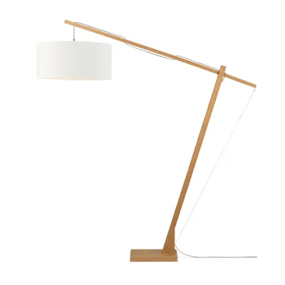 Produktbild von GOOD&MOJO - Stehleuchte Montblanc - Bambus/Weiß - 175x60x207cm für Wohnzimmer, Schlafzimmer