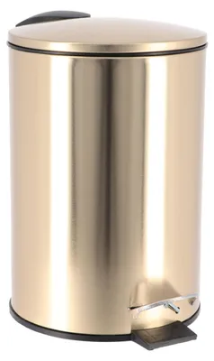 Produktbild von Tendance Mülleimer 3L gold 17 cm x 22,5 cm x 24 cm Metall
