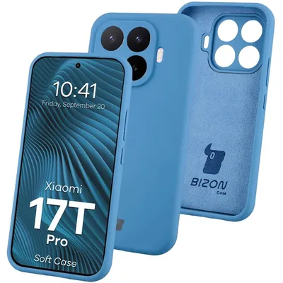 Produktbild von Silikon Handyhülle für Xiaomi 17T Pro, Bizon Soft Case, Blau
