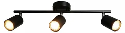 Image de Luminaire à LED NORDLUX Explore, Variante : Ø 55 x 480 mm, 3 x 7 W, GU10, noir
