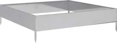 Produktbild von vidaXL Hochbeet 100x100x26 cm Verzinkter Stahl