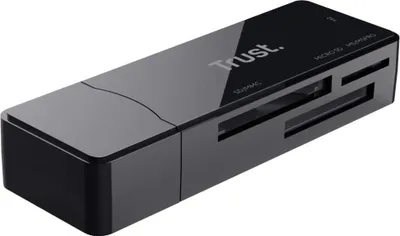 Produktbild von Trust NANGA, MS Micro (M2), Speicherstick (MS), MicroSD (TransFlash), SD, Schwarz, USB, USB, 15 g, Windows 10 Education, Windows 10 Education x64, Windows 10 Enterprise, Windows 10 Enterprise x64,...