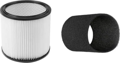 Produktbild von Trade-Shop 2in1 Set: Rundfilter + Schaumfilter kompatibel mit Shop Vac 14RT400A 16RHT650C 16RT500A 16RTP550A 404-12-00 925-28-10 925-29-10 965-08-00