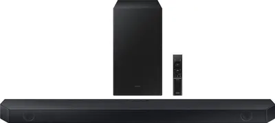 Produktbild von Samsung Q-series HW-Q60C, 3.1 Kanäle, 340 W, DTS Virtual:X, Dolby Atmos, Dolby Digital Plus, Dolby MAT, Dolby TrueHD, Adaptive Lite, Spiel, Standard, Surround Sound Erweiterung, Kabellos, Separat