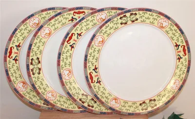 Produktbild von 008-030, Teller 4 Stk Essteller Dessertteller Peking Ø 26 cm, Porzellan