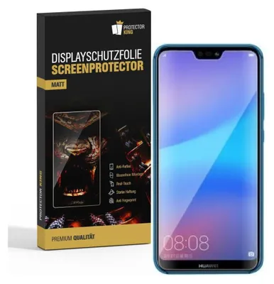Produktbild von 2x Displayschutzfolie für Huawei P20 Lite ANTI-REFLEX Displayfolie Folie MATT