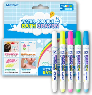 Produktbild von MUNGYO Bademalkreiden, 5 Farben