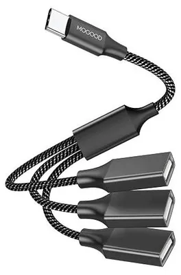 Zdjęcie produktu dla Adapter USB c na rozdzielacz hub 3 porty dla macbooka surface