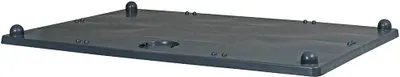 Produktbild von Stapeldeckel für Palettenbox 1200x800 mm, LxBxH 1215x815x30/65 mm, dunkelgrau