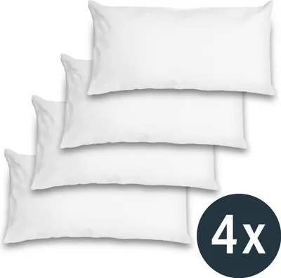 Produktbild von 4 x Sleezzz Vital wasserundurchlässiger Molton-Kopfkissenbezug 40 x 80 cm