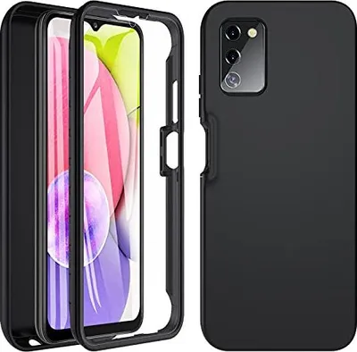 Obrázek produktu pro Pouzdro s ochranným rámečkem pro Samsung Galaxy A03s, černé, zesílená ochrana, SM-A037F