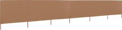 Immagine prodotto di vidaXL 6 pezzi di tessuto frangivento 800 x 160 cm Taupe