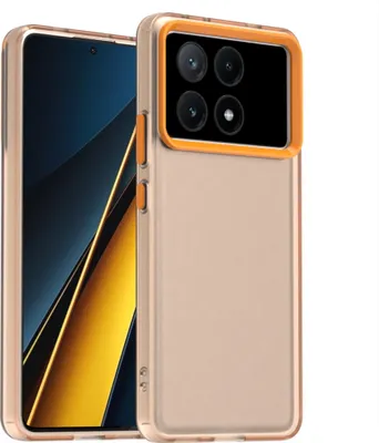 Produktbild von Handyhülle für Xiaomi Redmi K70E Schlank Durchscheinend Matt Stoßfest Schutzhülle Orange