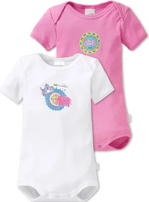 Produktbild von Schiesser - Mädchen 2er-Pack kurzarm Bodys Gr. 86