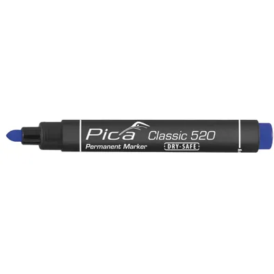 Produktbild von Pica Permanentmarker Classic blau Strich-B.1-4 mm, Rundspitze