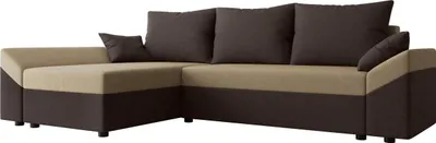 Produktbild von MIRJAN24 Ecksofa Dante L, Eckcouch, Couch mit Bettkasten und Schlaffunktion, L-Form, Wohnzimmer (Farbe: Alova 68 + Alova 07)