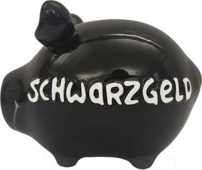 Produktbild von Sparschwein-Schwarzgeld Farbe variiert, 1Stück