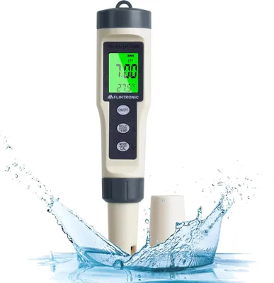 Produktbild von 4in1 PH Messgerät PH/TDS/EC Temperatur Tester mit Hintergrundbeleuchtung Genau bis ±0,1 pH für Pool Trinkwasser Schwimmbad Aquarium