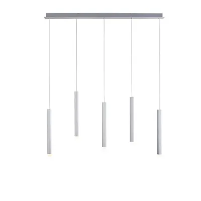Produktbild von LED Pendelleuchte, Alu, Weiß, 5-Flammig