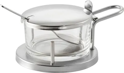 Produktbild von APS 40330 Parmesan-Menage CLASSIC, inkl. Löffel, 0,18 Liter, Ø 11 cm, Höhe 7 cm