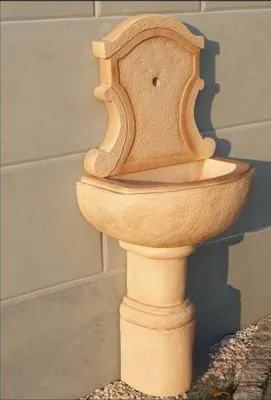 Immagine prodotto di Fontana decorativa, lavabo da esterno, bacino di raccolta per giardino, lavello da giardino, vasca in pietra, AVILLA