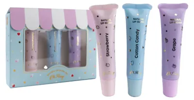 Imagen del producto de Conjunto de brillo labial "Oh Flossy" para niños: maquillaje de colores