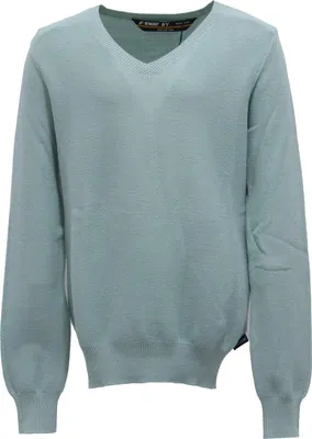 Imagen del producto de Suéter de algodón turquesa claro para niño, marca K-WAY, modelo "maglione bimbo"