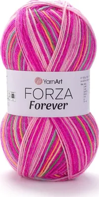 Image de YarnArt Forza Forever 2707 : Laine à tricoter multicolore, douce et durable