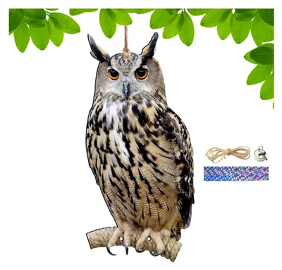 Produktbild von Vogelabwehr Anhänger - Eulen-Design für den Garten