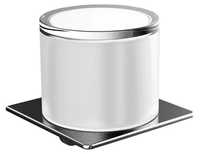 Immagine prodotto di Distributeur de savon liquide emco art, gobelet en verre cristal, capacité env. 155 ml, chromé, 162100102, 162100102