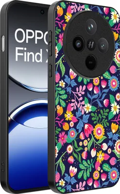 Image de Smartphonica Phone Case Suitable for Oppo Find X8 with flower print - TPU back cover case flower design