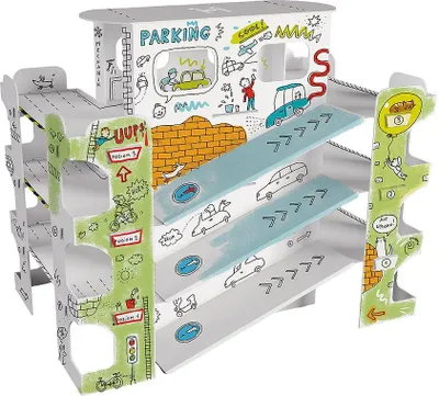 Immagine prodotto di MONUMI Libro da colorare pieghevole 3D XXL Parco auto