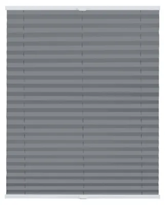 Produktbild von Lichtblick Plissee Klemmfix, ohne Bohren, verspannt, blickdicht grau 55 cm x 130 cm (B x L)