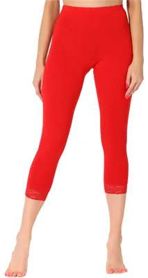 Produktbild von Merry Style Damen 3/4 Leggings MS10-290(Rot, S)