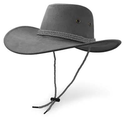 Produktbild von Cowboyhut Sonnenhut Kunstleder Wildleder Einheitsgröße Grau