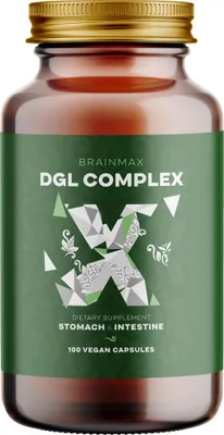 Image de DGL Complex (réglisse déglycyrrhizinée), 100 gélules végétales