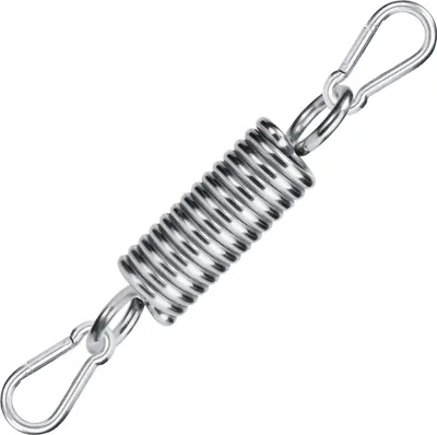 Produktbild von Drehbare Hängestuhl-Haken mit Schwingfeder und Karabinerhaken - Für Innen und Außen