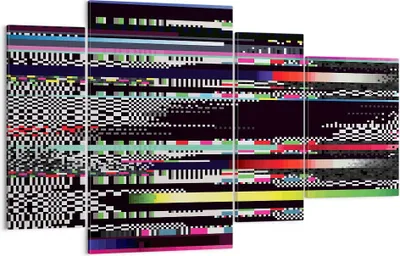 Produktbild von Bild auf Leinwand - Leinwandbild - Abstraktion modern - 120x70cm - Wand Bild - Wanddeko - Leinwanddruck - Bilder - Kunstdruck - Wanddekoration - Leinwand bilder - Wandkunst - DL120x70-3511