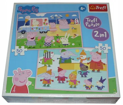 Produktbild von Trefl 2-in-1 Kinderpuzzles Peppa Wutz 100 Teile