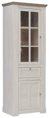 Produktbild von Vitrine ILOPPA 2-trg. 1 Schubladen Optik: Schneeeiche, Forte